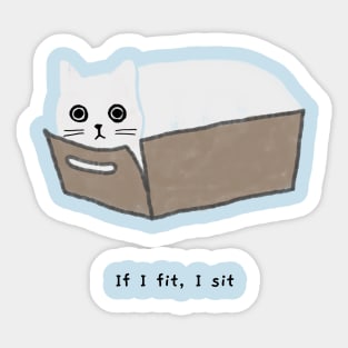 Tiny box (black caption) Sticker